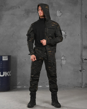 Тактичний костюм poseidon у чорний мультикам 0 XXL