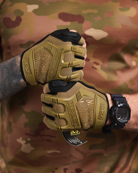 Перчатки тактические беспалые mechanix mpact gloves coyote 00 XXL