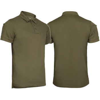 Футболка поло термоактивна MIL-TEC Tactical Polo Quickdry Олива XL