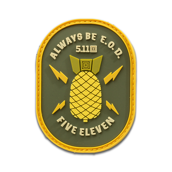 Нашивка 5.11 Tactical Always Be EOD Patch Yellow