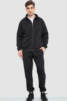 Спортивный костюм мужской на флисе, цвет черный, 244R967, 4XL