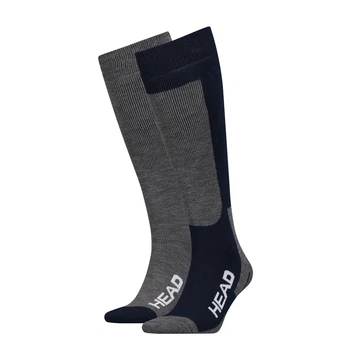 Шкарпетки гірськолижні Head UNISEX SKI KNEEHIGH 2PPK синій, сірий Унісекс 35-38