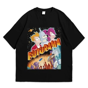 Футболка с принтом Футурама Futurama 2XL Черный Ф Мульт003-Ч 2XL