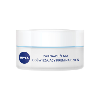 Krem do twarzy NIVEA na dzień 24H Nawilżenia odświeżający do cery normalnej i mieszanej 50 ml (5900017073231)