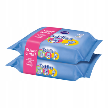 Chusteczki NIVEA Baby Toddies wielofunkcyjne duopack 2 x 60 szt (5900017016382)