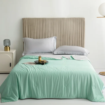 Двухстороннее летнее одеяло с охлаждающей тканью Diana Textile 150x200 см мятный