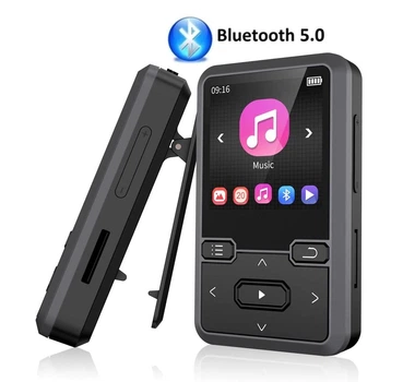 MP3 плеєр Benjie M10 Clip Bluetooth 5.0 Hi-Fi 32Gb з кліпсою Black