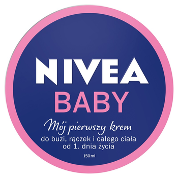 Krem dla dzieci Nivea Baby Mój Pierwszy Krem do buzi, rączek i całego ciała od 1. dnia życia 150 ml (5900017062594)