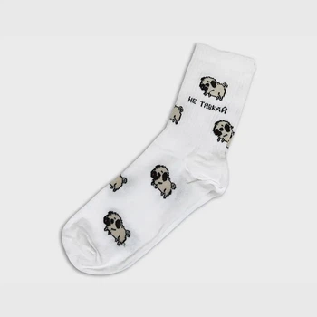 Носки Не Тявкай Rock'n'socks Unisex, Белые 36-44р.