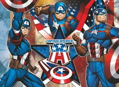 Puzzle Ravensburger Marvel Captain America 100 elementów (4005555010739)