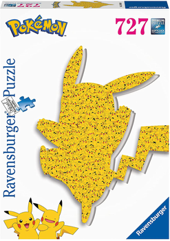 Пазл Ravensburger Shaped Pikachu Пазл 727 елементів (4005556168460)