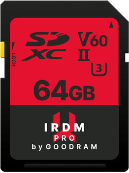 Карта пам'яті Goodram IRDM Pro SDXC 64GB UHS-II (IRP-S6B0-0640R12)