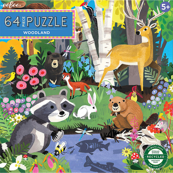 Puzzle eeBoo Woodland 64 elementy (0689196514913)