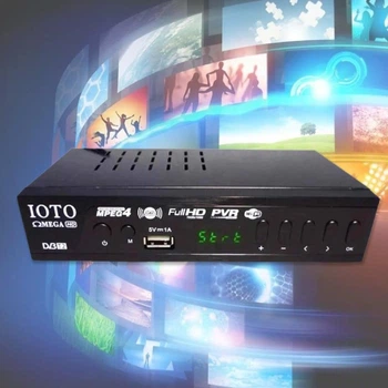 Цифровий тюнер DVB-T2 OMEGA ZS58 ресивер приставка до телевізора з підтримкою Wi-Fi адаптера та USB з пультом