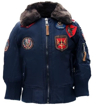Бомбер Top Gun Kids B-15 Bomber Jacket 125 см Blue TGKB15B8