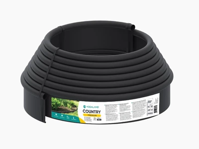 Бордюр садовый пластиковый черный Country Premium 10м