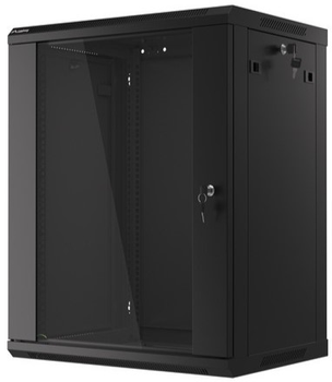 Серверна підвісна шафа Lanberg 19" 15U 600x450 Black (WF01-6415-10B)