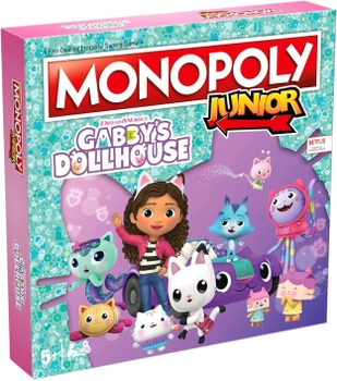 Настільна гра Winning Moves Monopoly Junior Gabby's Doll House (5036905054270)