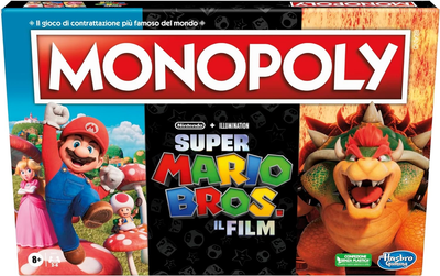 Gra planszowa Hasbro Monopoly Super Mario Movie (wersja włoska) (5010996107848)