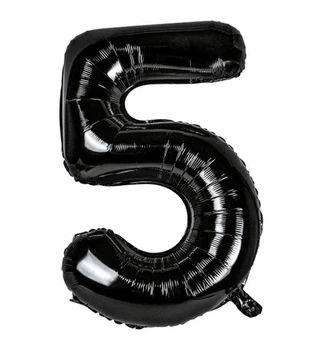 Кулька Цифра "5" (76 см) колір - чорний