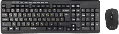 Комплект (клавиатура и мышь) Piko KMX-013, беспроводной, USB, черный Б/У