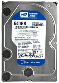 Жесткий диск 640 ГБ Western Digital (3.5", 7200 об/мин, 16 МБ, SATAIII, WD6400AAKS) Б/У