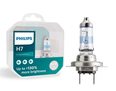 Галогенна автолампа PHILIPS H7 X-treme Vision 12972XV+Е2 HCB 12V 55W +130% (01168)