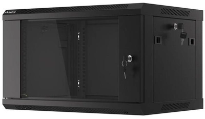 Серверна підвісна шафа Lanberg 19" 6U 600x450 Black (WF01-6406-10B)