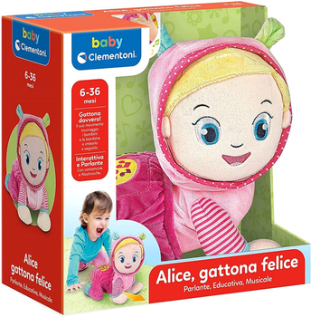 М'яка іграшка Clementoni Alice Gattona Felice (8005125176908)