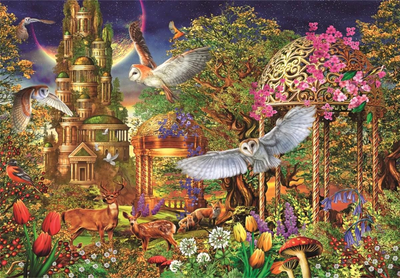 Puzzle Clementoni Woodland Fantasy Garden 84.3 x 59.2 cm 1500 elementów (8005125317073)