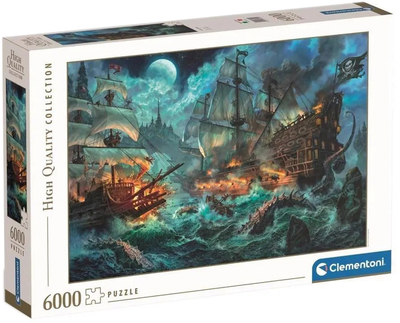 Puzzle Clementoni Pirates Battle 169 kh 119 cm 6000 elementów (8005125365302)