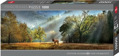 Puzzle Heye Alexander von Humboldt Panorama Morning Salute 94.5 x 32.6 cm 1000 elementów (4001689299477)