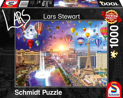 Puzzle Schmidt Lars Stewart Las Vegas Night and Day 69.3 x 49.3 cm 1000 elementów (4001504599072)