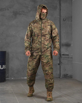 Военный маскировочный костюм сетка + баф 3XL/4XL мультикам (87505)