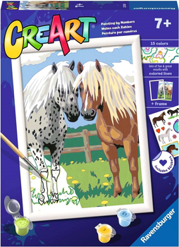 Картина за номерами Ravensburger CreArt Classic Horse Friends 18 x 24 см (4005556237081)