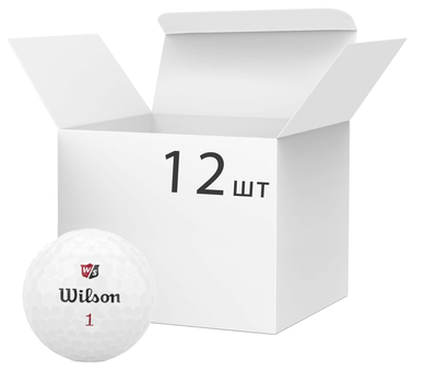 М'ячі для гольфу Wilson Duo Soft білі 12 штук (97512686990)