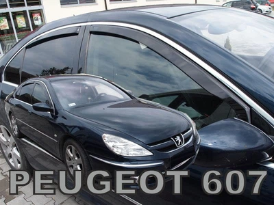 Дефлекторы окон (ветровики) HEKO для Peugeot 607 2000+ 4D вставные 4 шт Sedan