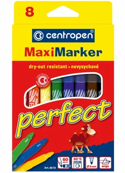 Фломастери 8610 Perfect Maxi Набір 8 шт. Centropen 8595013614396