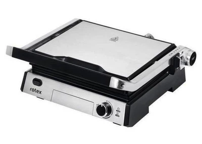 Прижимной контактный электрический гриль Rotex RSM600-XL двухсторонний настольный электрогриль 2000 Вт
