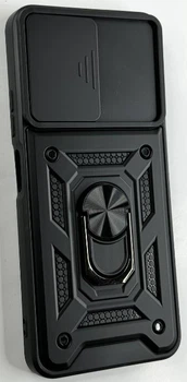 Чехол Camshield c кольцом-подставкой на ZTE Blade A71 (black)