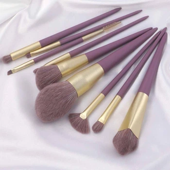 Набор Мягких Кисточек для Макияжа ANbeauty 9 шт. Violet (AN0103038)