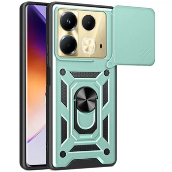 Чехол с защитой камеры Deexe Armor Shield для Infinix Note 40 - Green