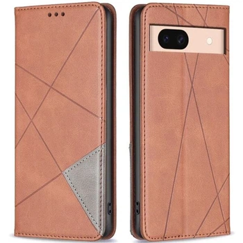 Чохол-книжка з кишеньками UniCase Geometric Pattern для Google Pixel 8A - Brown