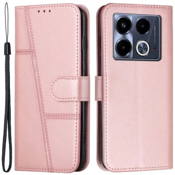Чехол-книжка с застежкой UniCase Jet Cover для Infinix Note 40 - Rose Gold