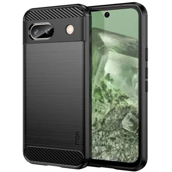 Силіконовий (TPU) чохол MOFI Carbon Fiber для Google Pixel 8A - Black