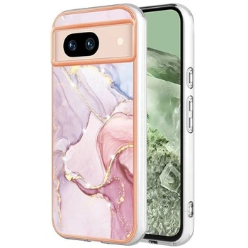 Захисний чохол Deexe Marble Style для Google Pixel 8A - Rose Gold