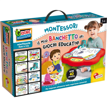 Stoł do twórczości Lisciani Montessori My Banquet of Educational Games (8008324097166)