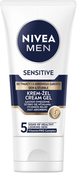 Krem-żel Nivea Men do skóry wrażliwej i zarostu 50 ml (5900017093192)