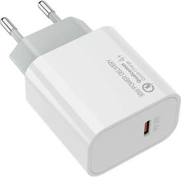 Мережевий зарядний пристрій ColorWay Power Delivery Port PPS USB Type-C 30W White (CW-CHS038PD-WT)