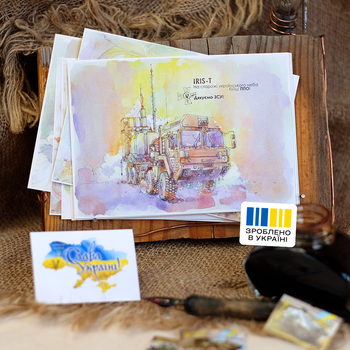Комплект листівок JaneB Бійці ППО на сторожі українського неба